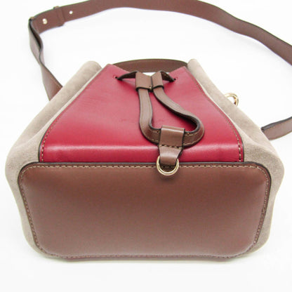 Furla Miastella Mini Bucket · Suede Bordeaux