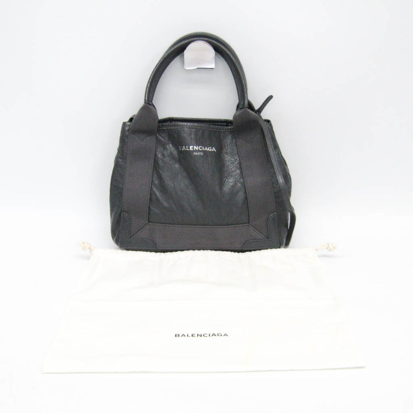 Balenciaga Navy Cabas XS · Leather