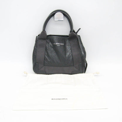 Balenciaga Navy Cabas XS · Leather