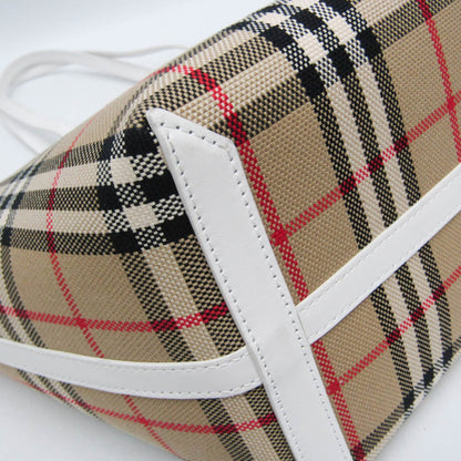 Burberry Small London · Canvas Checked Tote