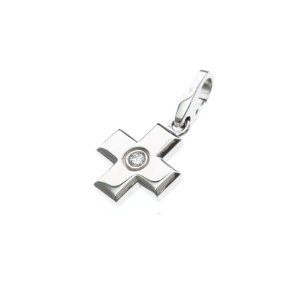 Cartier Cross · 18K White Gold · Diamond
