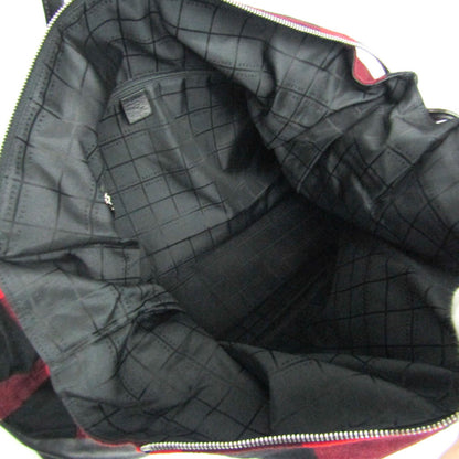 Celine Check Pattern Boston · Wool & Leather