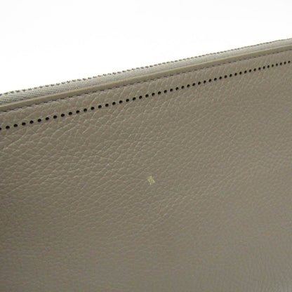 Balenciaga Classic · Greige Leather Clutch