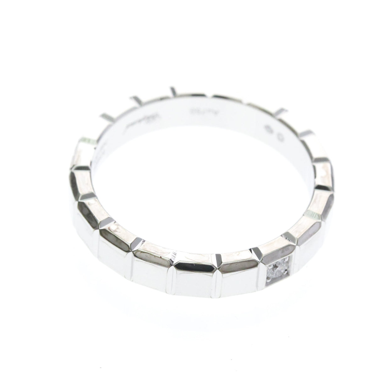 Chopard Ice Cube · 18K White Gold · Diamond · Size 7.6 (EU 56.5)