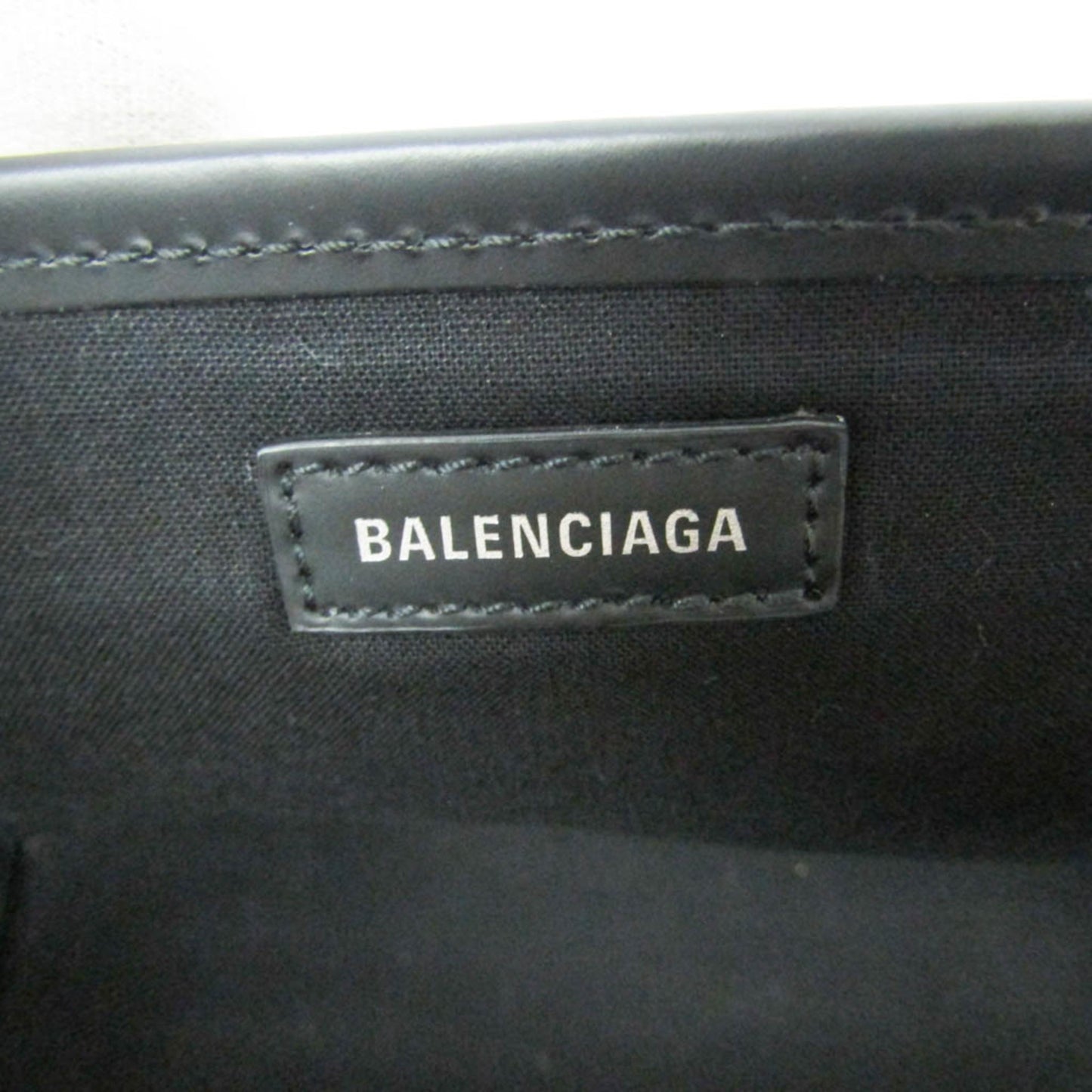Balenciaga Navy Cabas S · Canvas & Leather