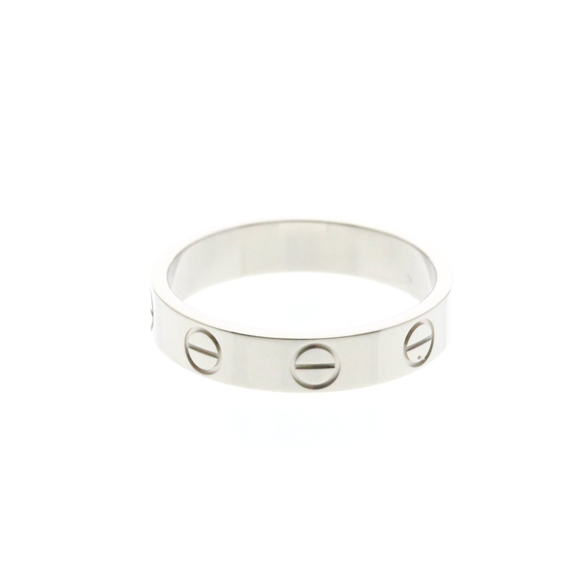Cartier Mini Love · 18K White Gold · Size 4.75 (EU 51.88)