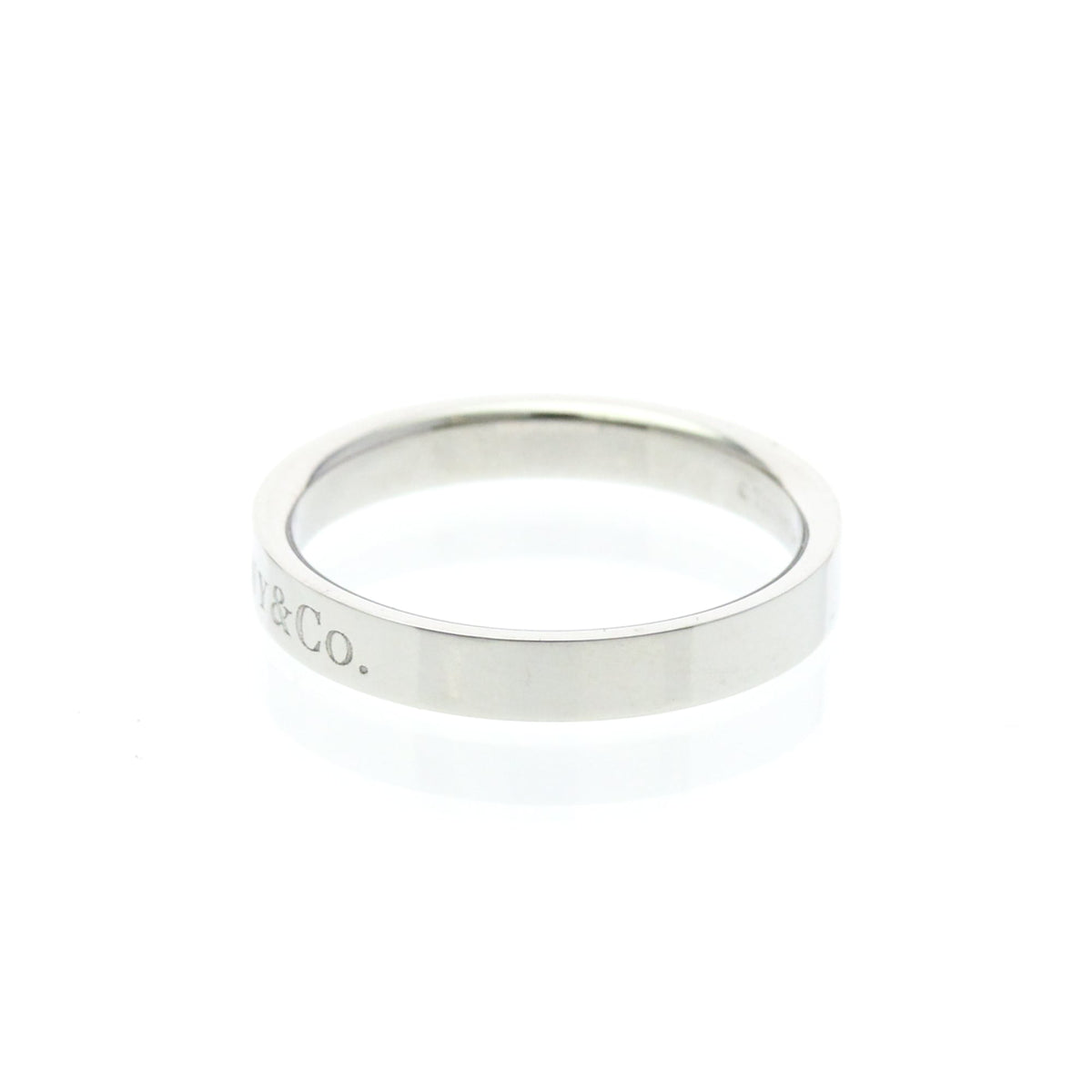 Tiffany Flat Band · Platinum · Size 6.5 (EU 56.25)