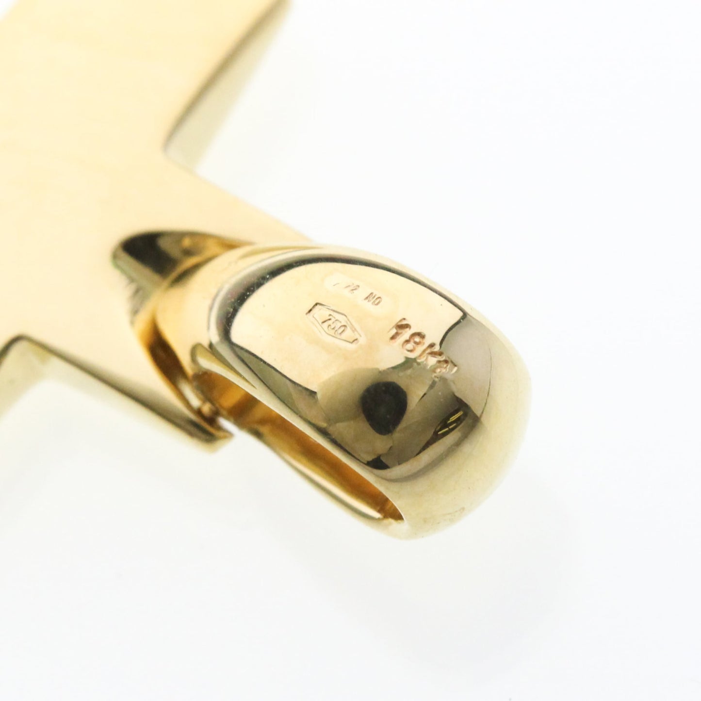 Pomellato Cross Charm · 18K Yellow Gold