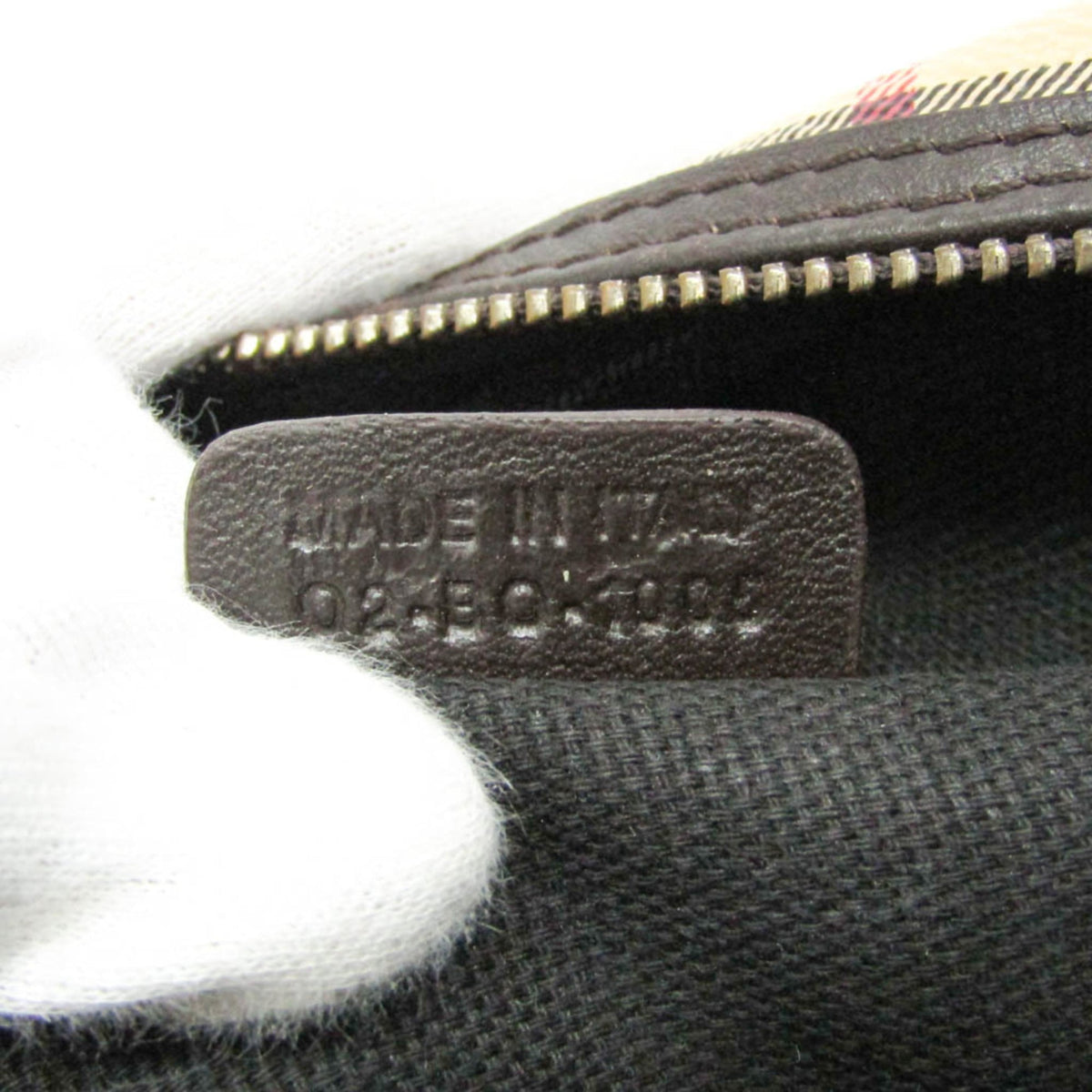 Burberry Novacheck · Coated Canvas Clutch