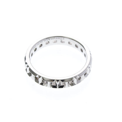 Tiffany T True Narrowing · 18K White Gold · Size 5 (EU 52.5)