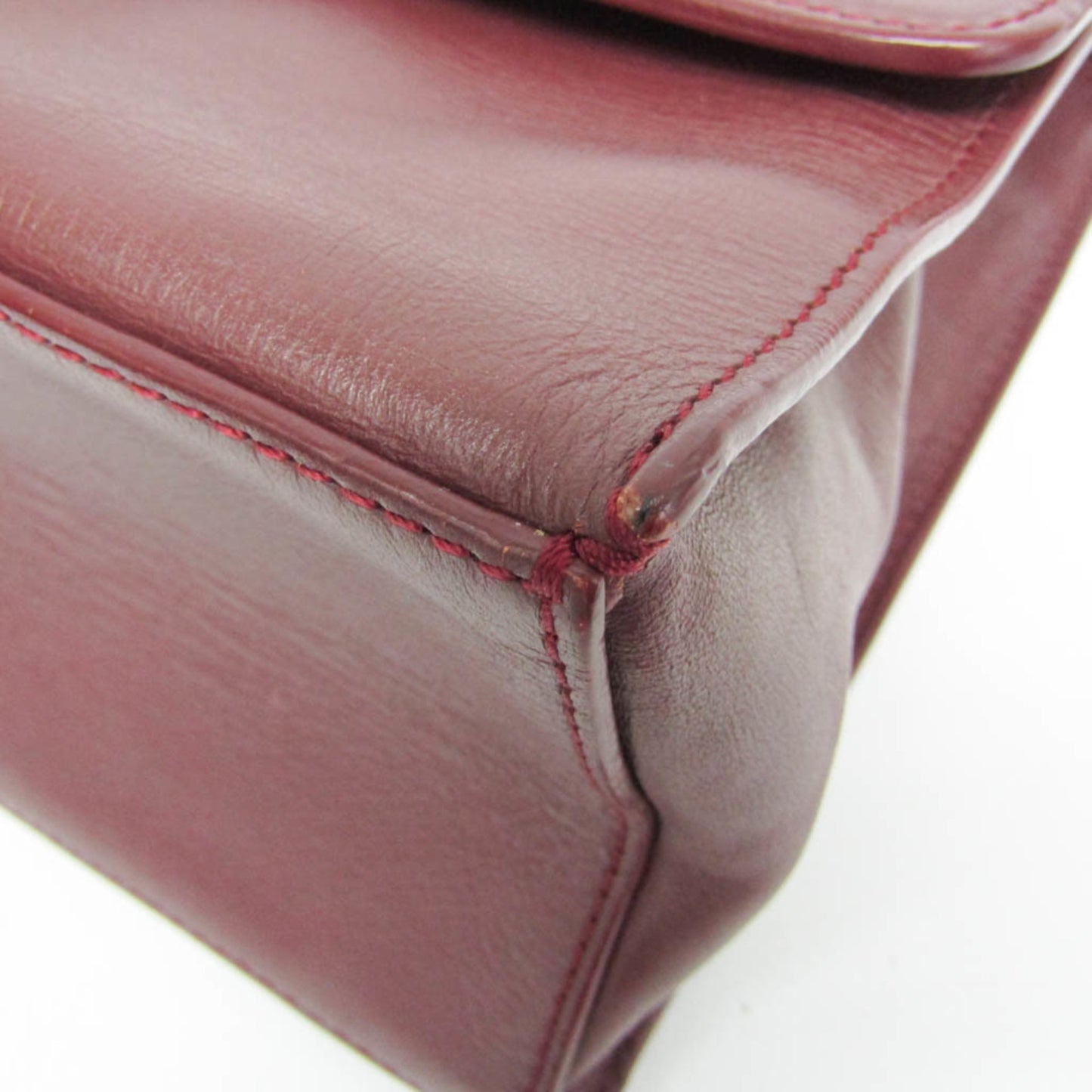 Balenciaga · Leather Shoulder Bag · Bordeaux
