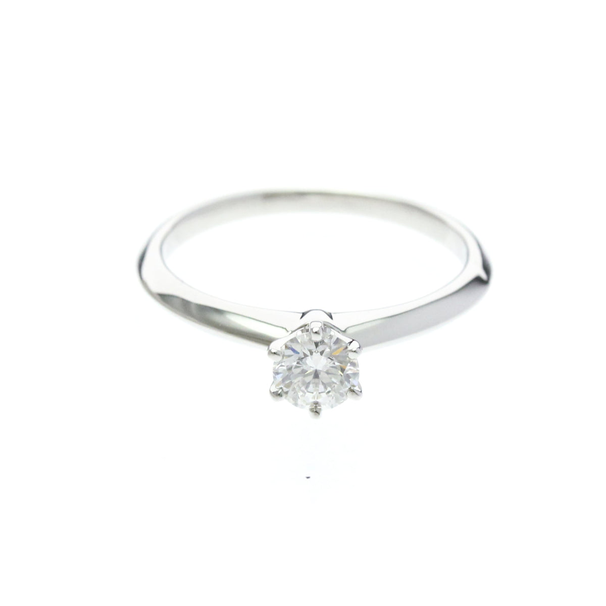 Tiffany Solitaire · Platinum · Diamond · Size 6 (EU 52.5)