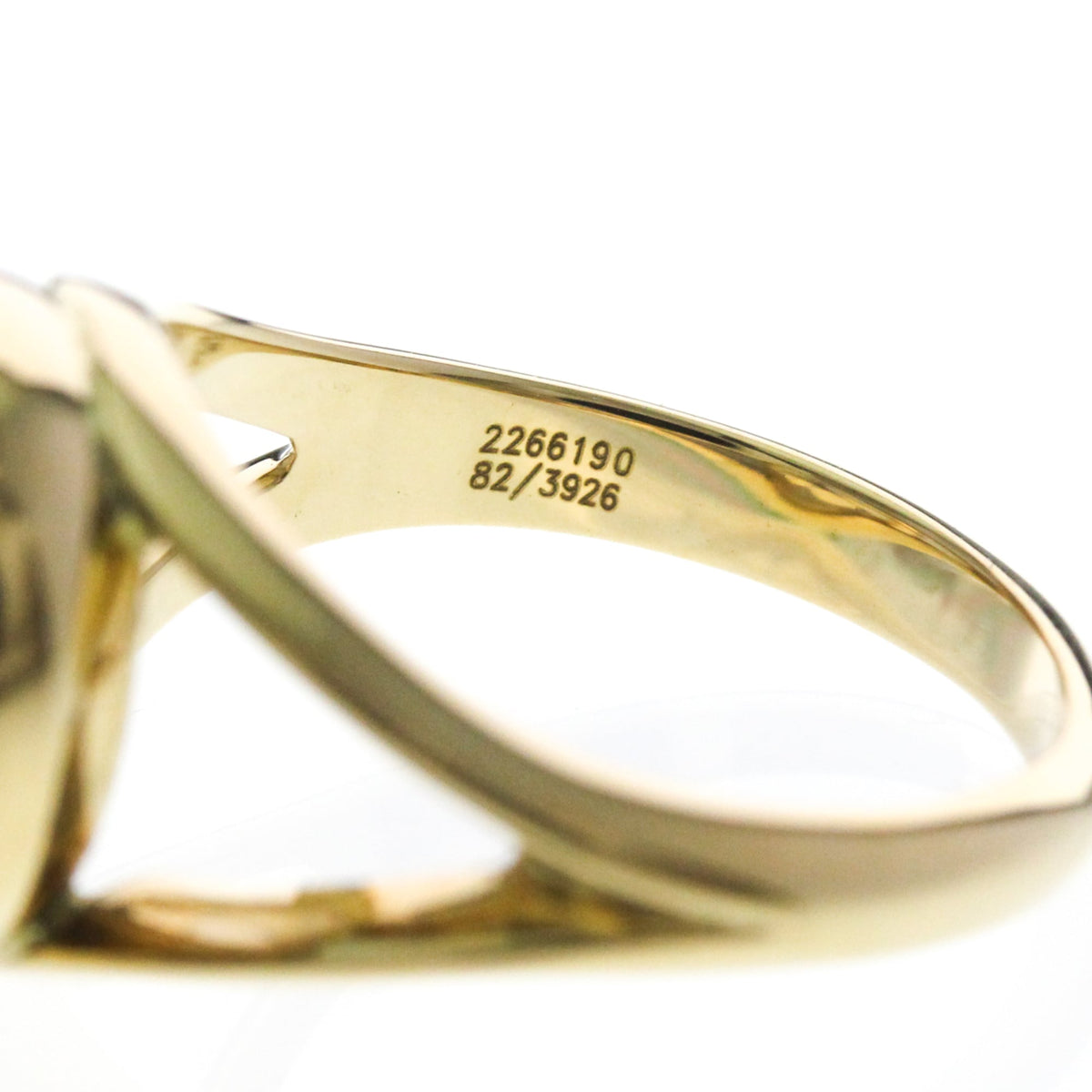 Chopard Happy Diamonds · 18K Yellow Gold · Size 4.4 (EU 48.5)