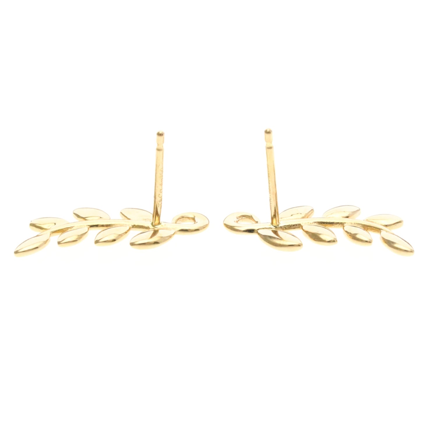 Tiffany Olive Leaf · Rose Gold Studs