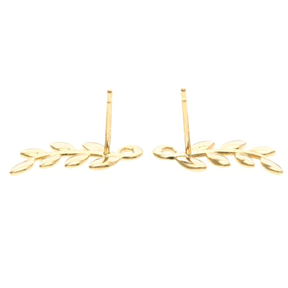 Tiffany Olive Leaf · Rose Gold Studs
