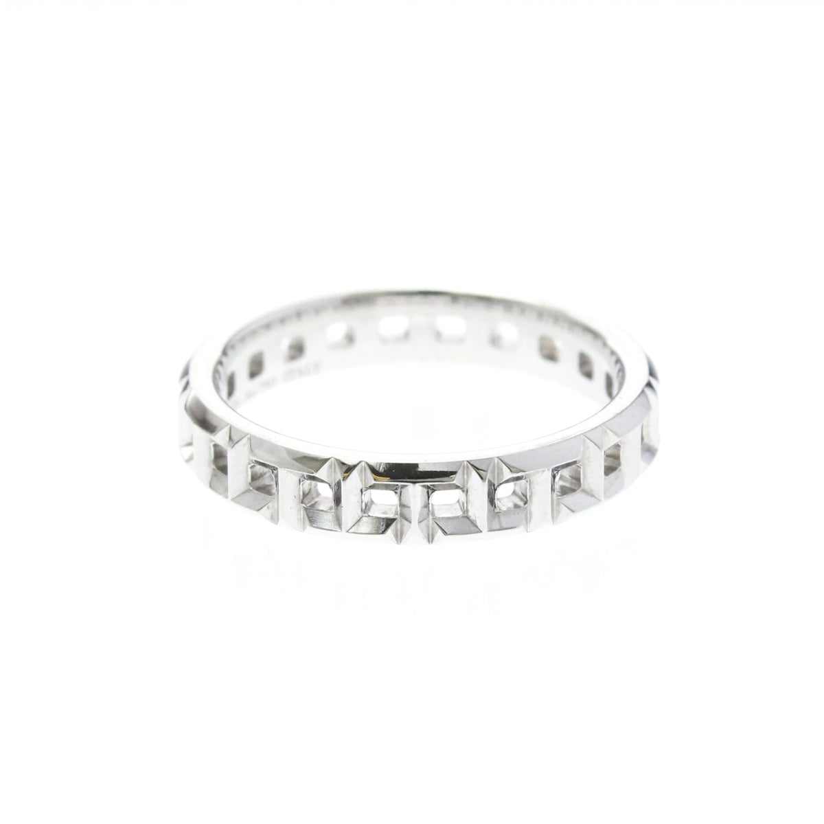 Tiffany T True Narrowing · 18K White Gold · Size 5 (EU 52.5)