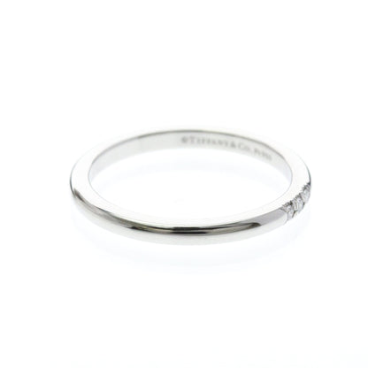 Tiffany Forever · Platinum · 3 Diamond Band · Size 6 (EU 55)