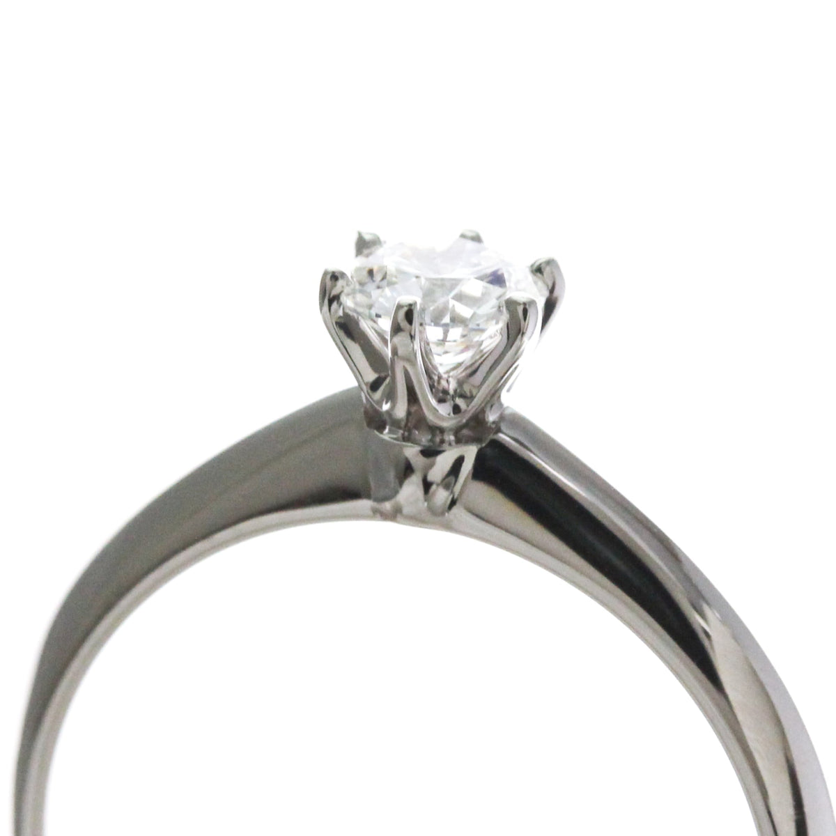 Tiffany Solitaire · Platinum · Diamond · Size 6 (EU 52.5)