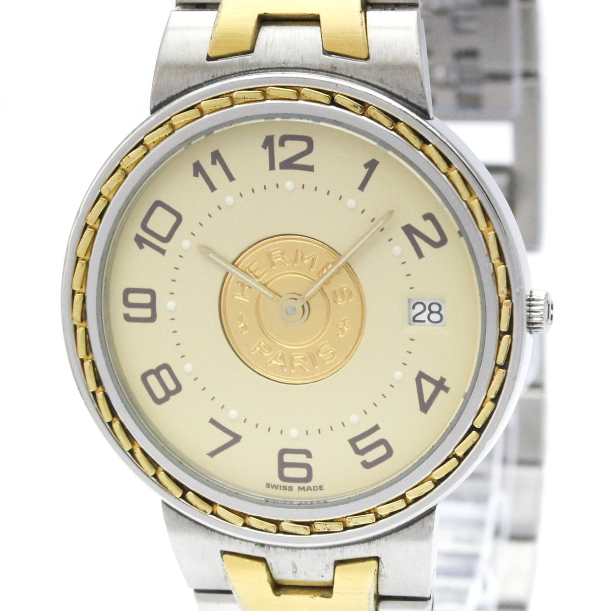 Hermès Sellier · Gold Plated Steel · Quartz