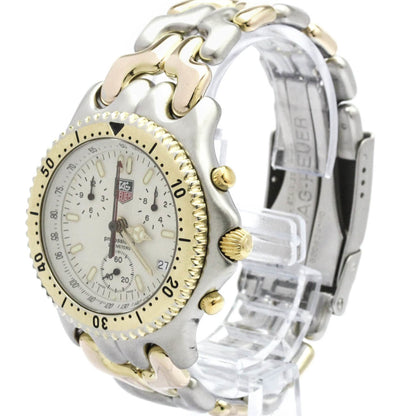 Tag Heuer Sel Chronograph · Gold Plated Steel