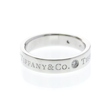 Tiffany Platinum Band · Three Diamonds