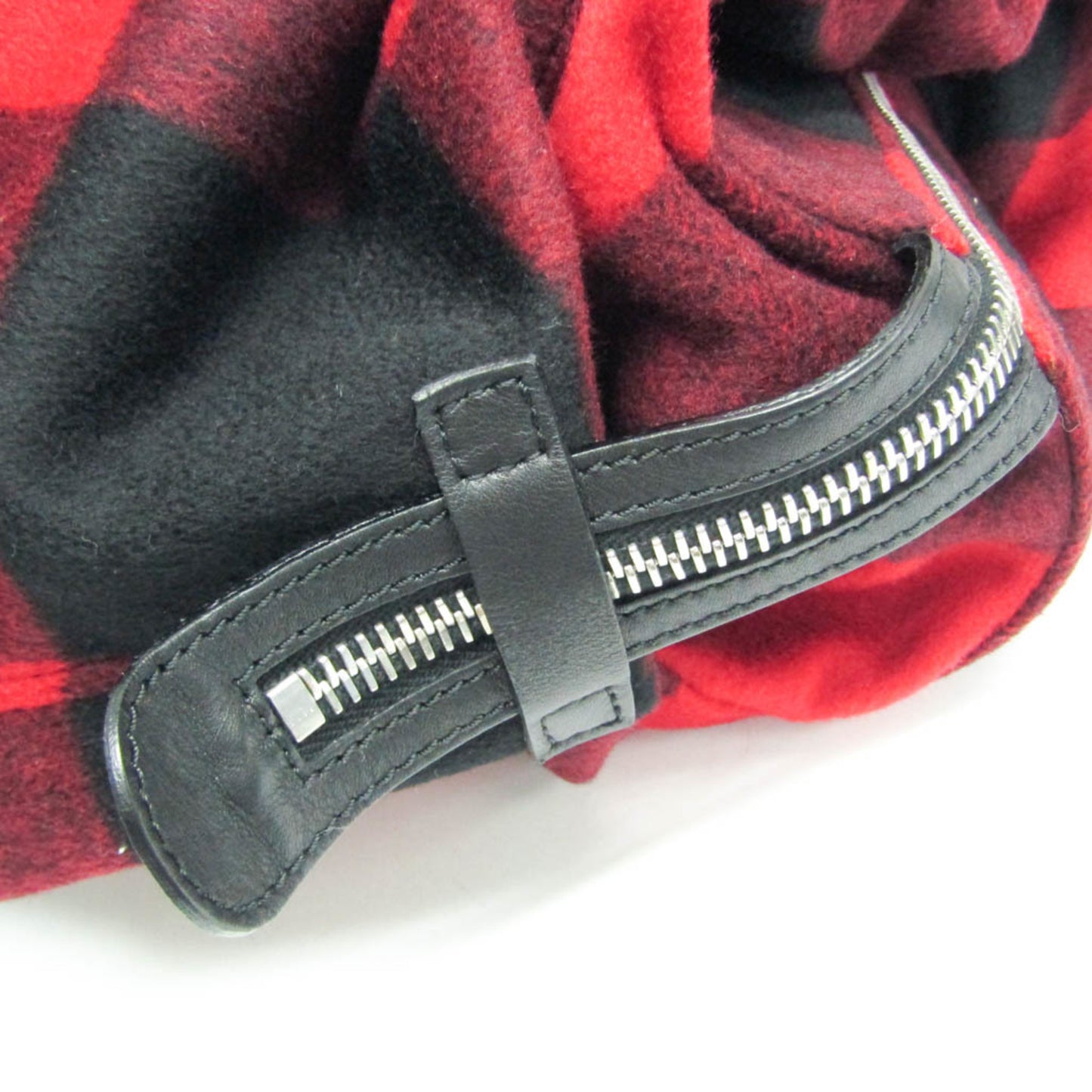 Celine Check Pattern Boston · Wool & Leather