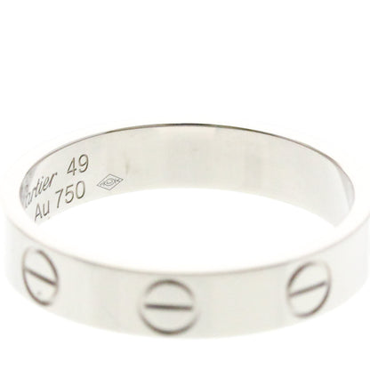 Cartier Mini Love · 18K White Gold · Size 4.75 (EU 51.88)