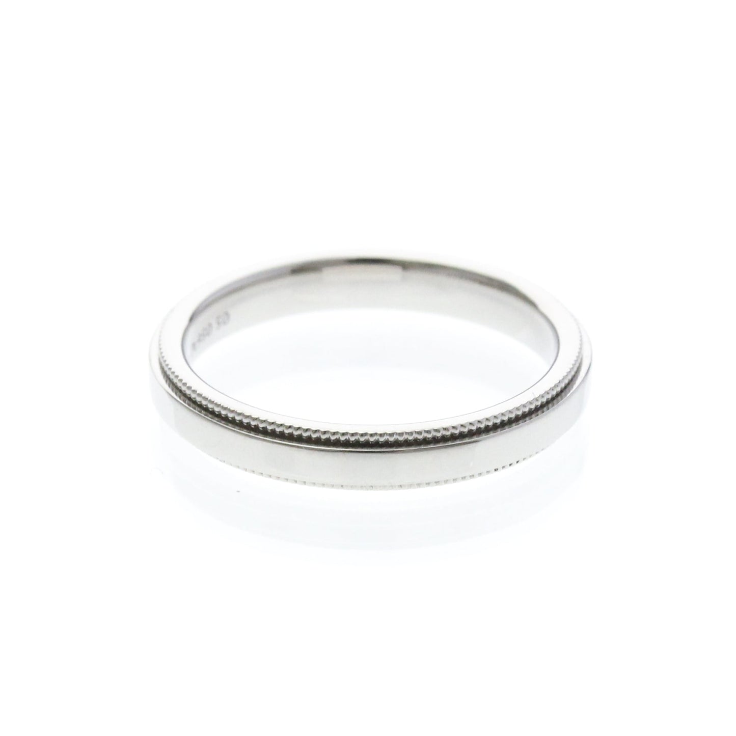 Tiffany Milgrain Band Ring · Platinum