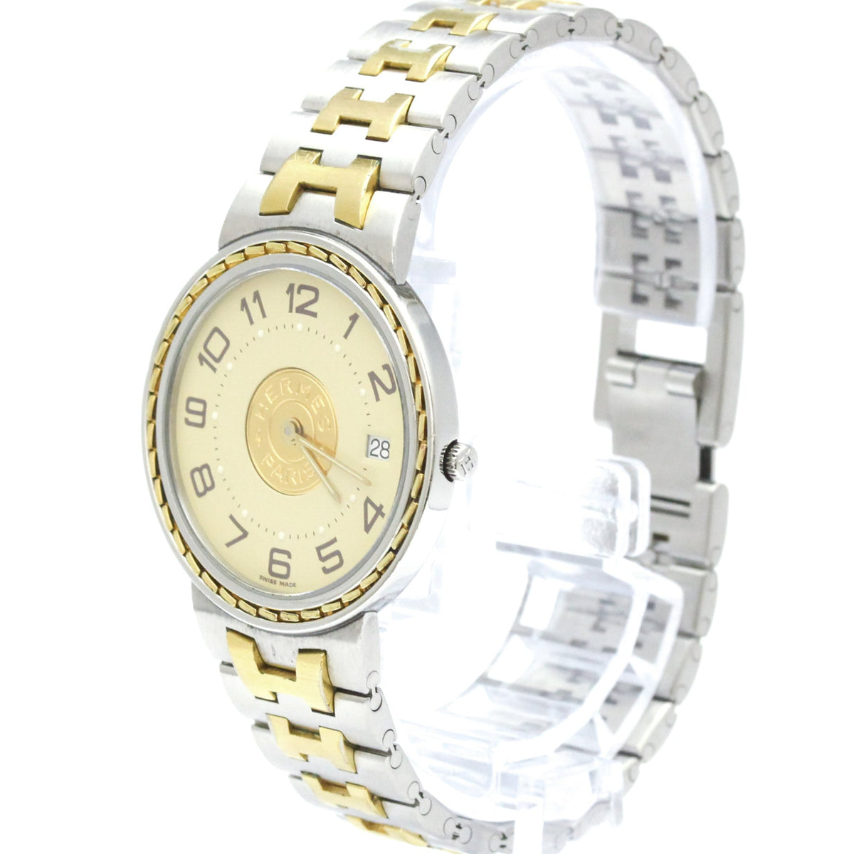 Hermès Sellier · Gold Plated Steel · Quartz