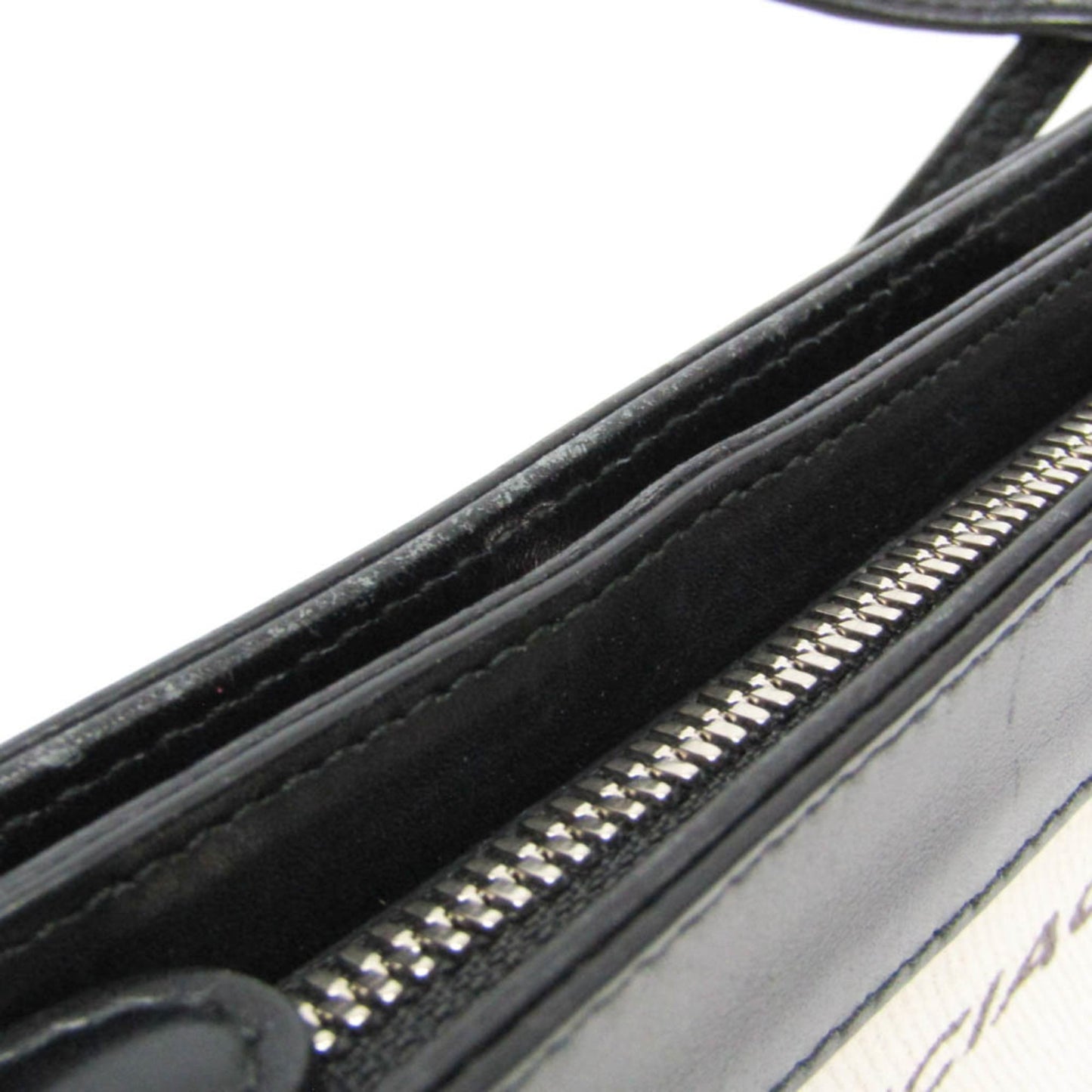 Balenciaga Navy Pochette · Canvas & Leather