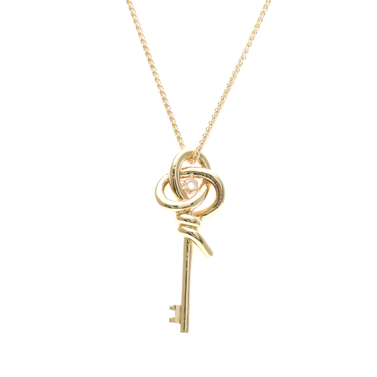 Tiffany Knot Key · Rose Gold · Pink Sapphire
