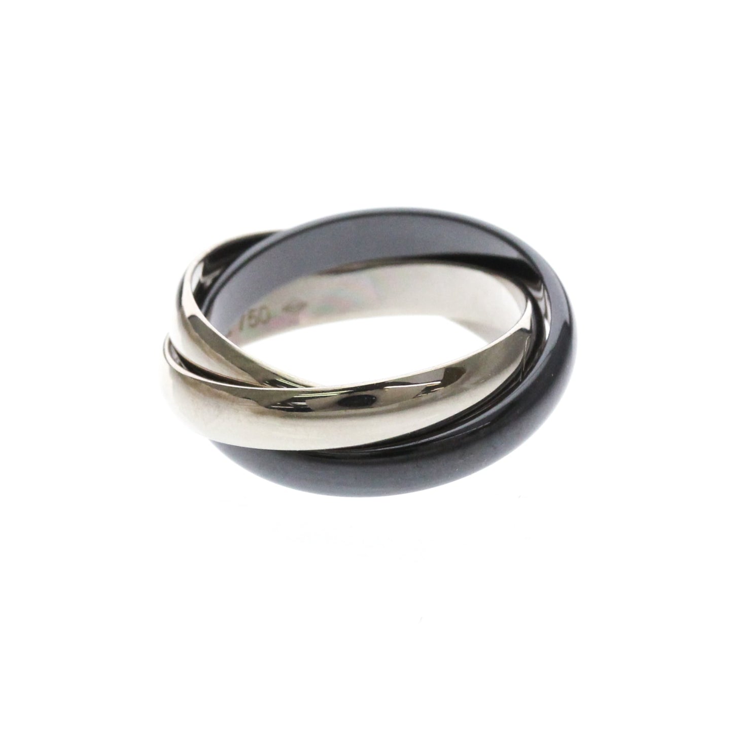 Cartier Trinity · 18K White Gold & Ceramic