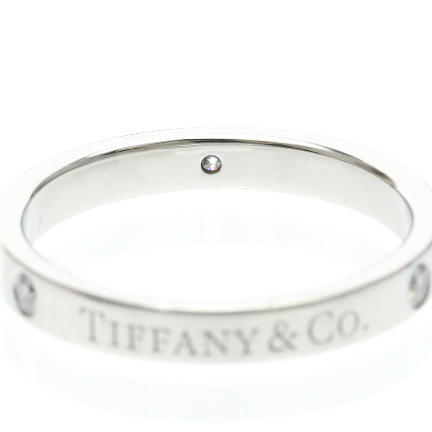 Tiffany Flat Band · Diamonds · Platinum