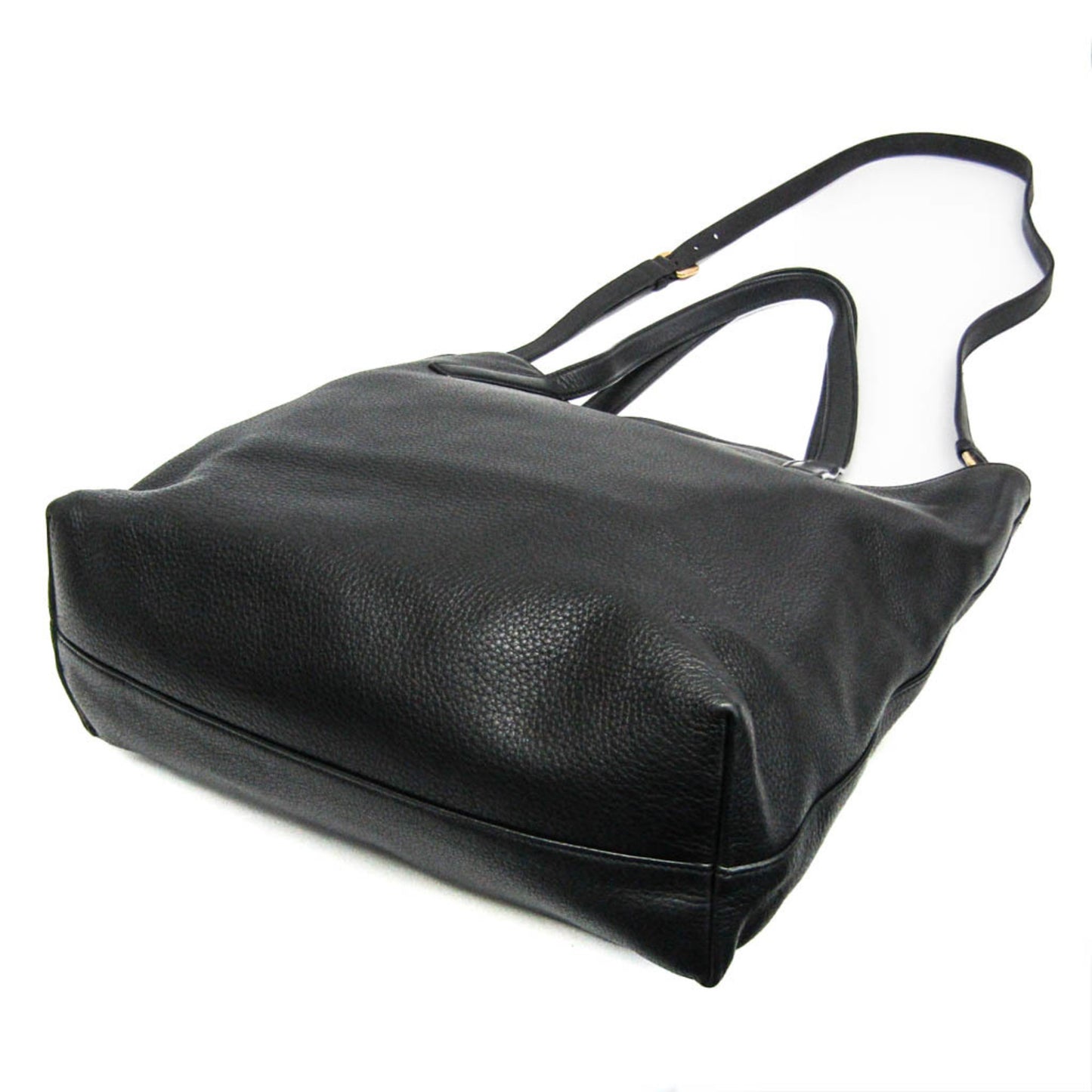 Prada Triangle Logo · Leather Tote