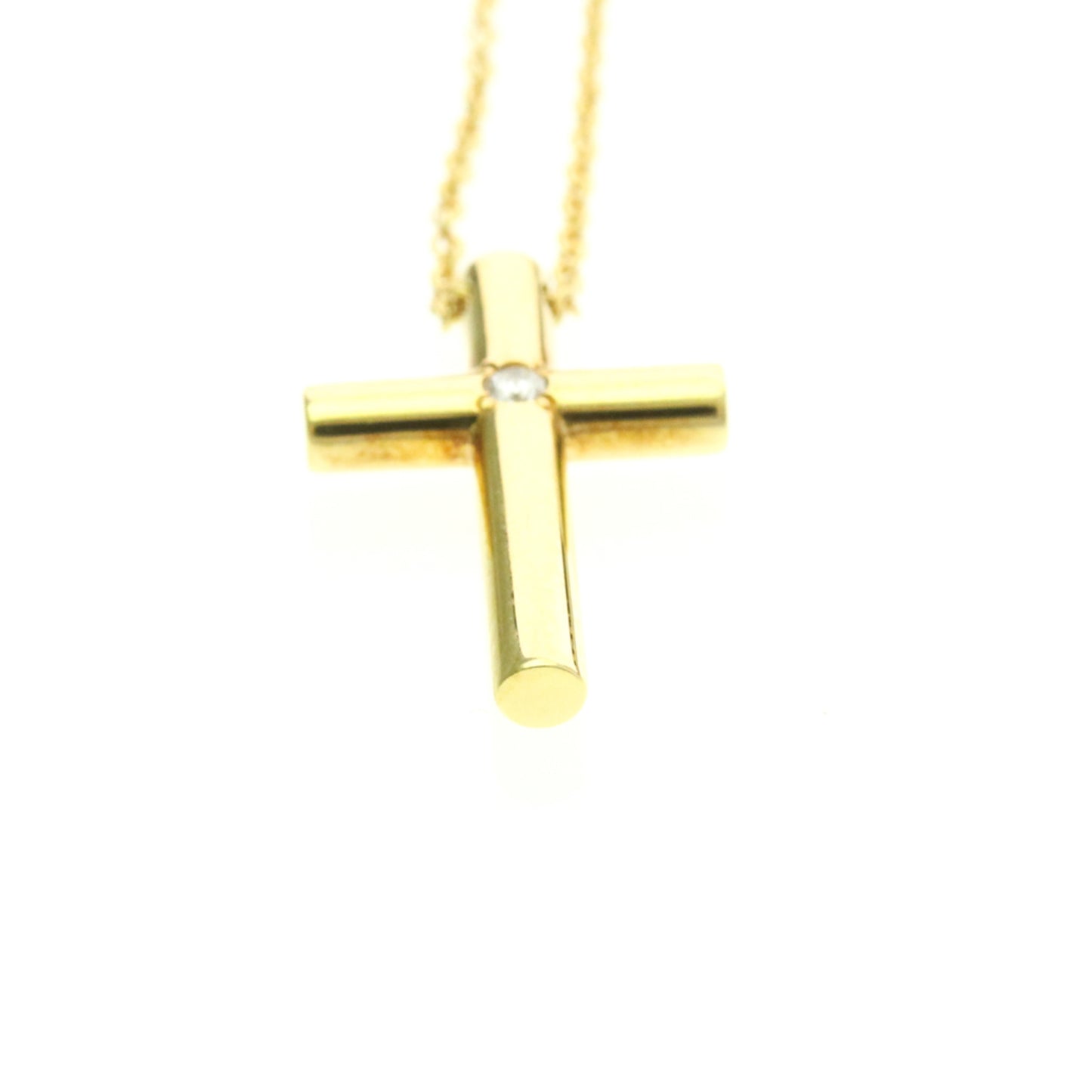 Tiffany Cross · Diamond · 18K Yellow Gold