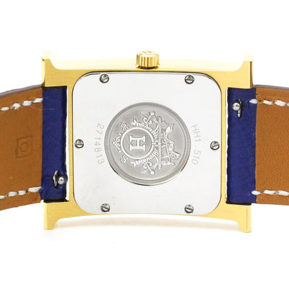 Hermès Heure H · Gold Plated · Quartz
