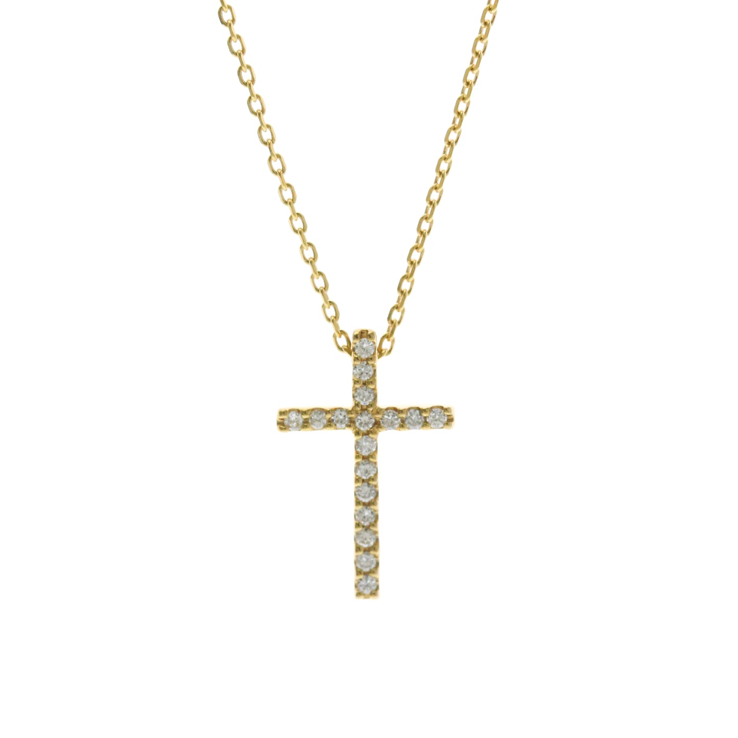 Star Jewelry Cross · 18K Yellow Gold · Diamond