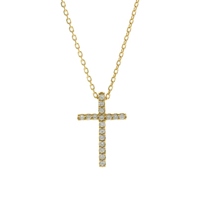 Star Jewelry Cross · 18K Yellow Gold · Diamond