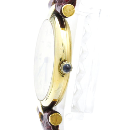 Cartier Must Vendome · Gold Plated · Quartz