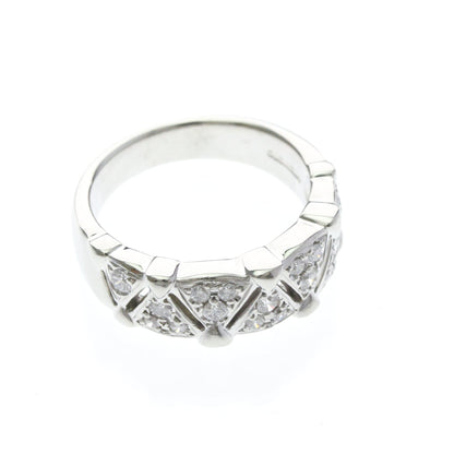 Mikimoto Diamond · Platinum950 · Band Ring · Size 6 (EU 55)