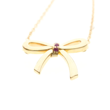 Tiffany Bow Ribbon · Rose Gold · Ruby