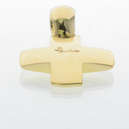 Pomellato Cross Charm · 18K Yellow Gold