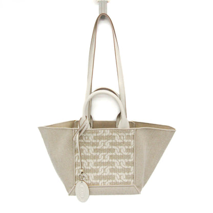 Tod's Double-Handle Shopping Bag · Linen