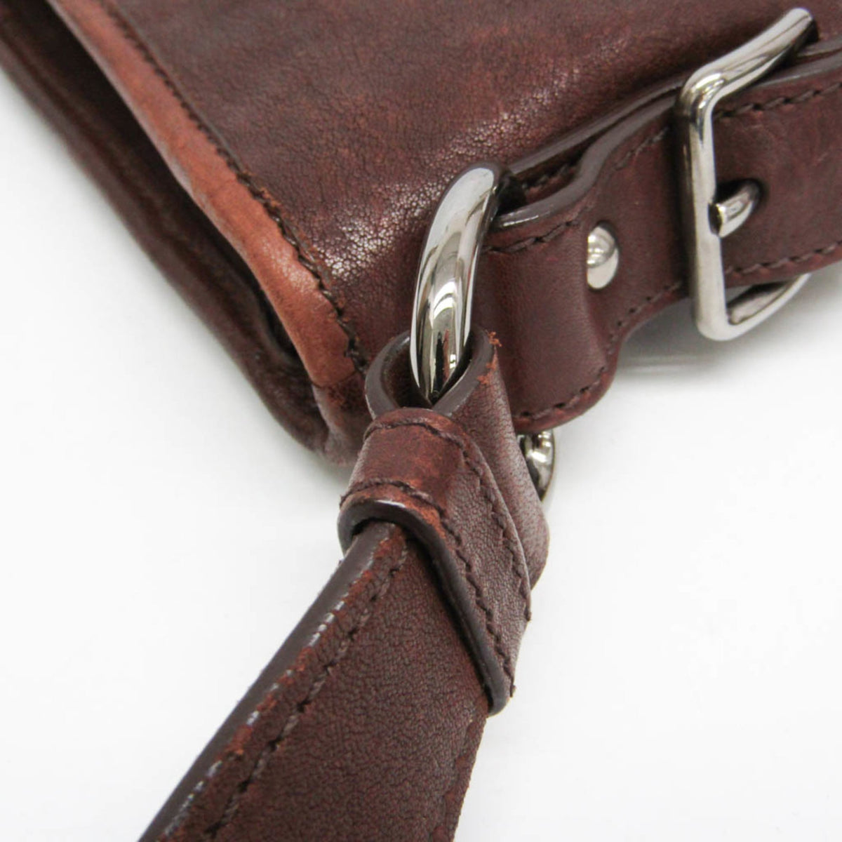 Prada Triangle Logo · Leather Messenger
