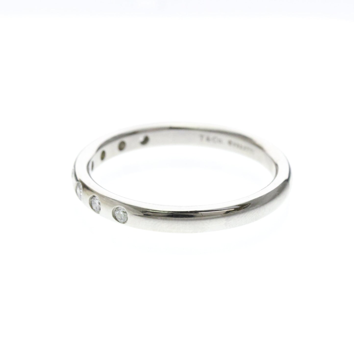 Tiffany Stacking Band · Platinum · 8 Diamonds