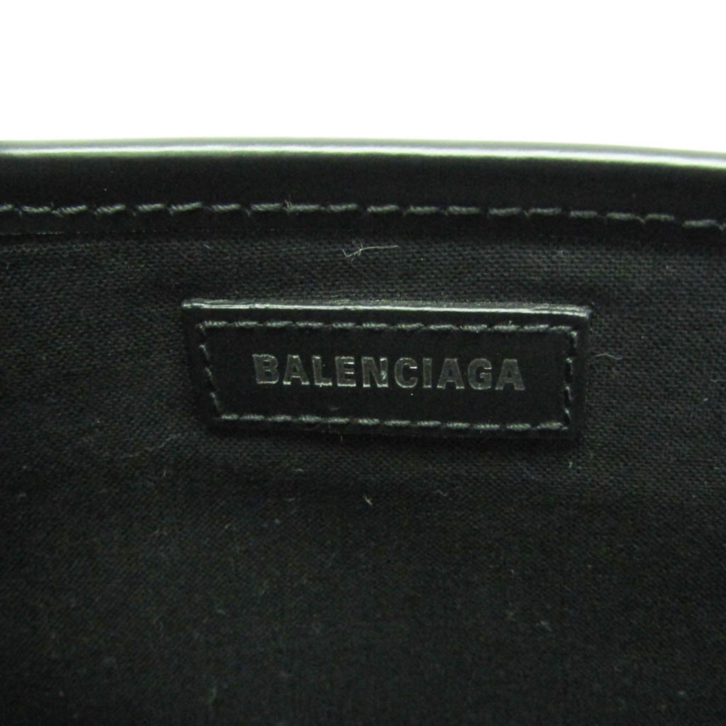 Balenciaga Navy Cabas S · Canvas & Leather