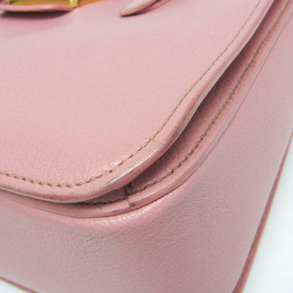Miu Miu Madras · Leather Shoulder Bag