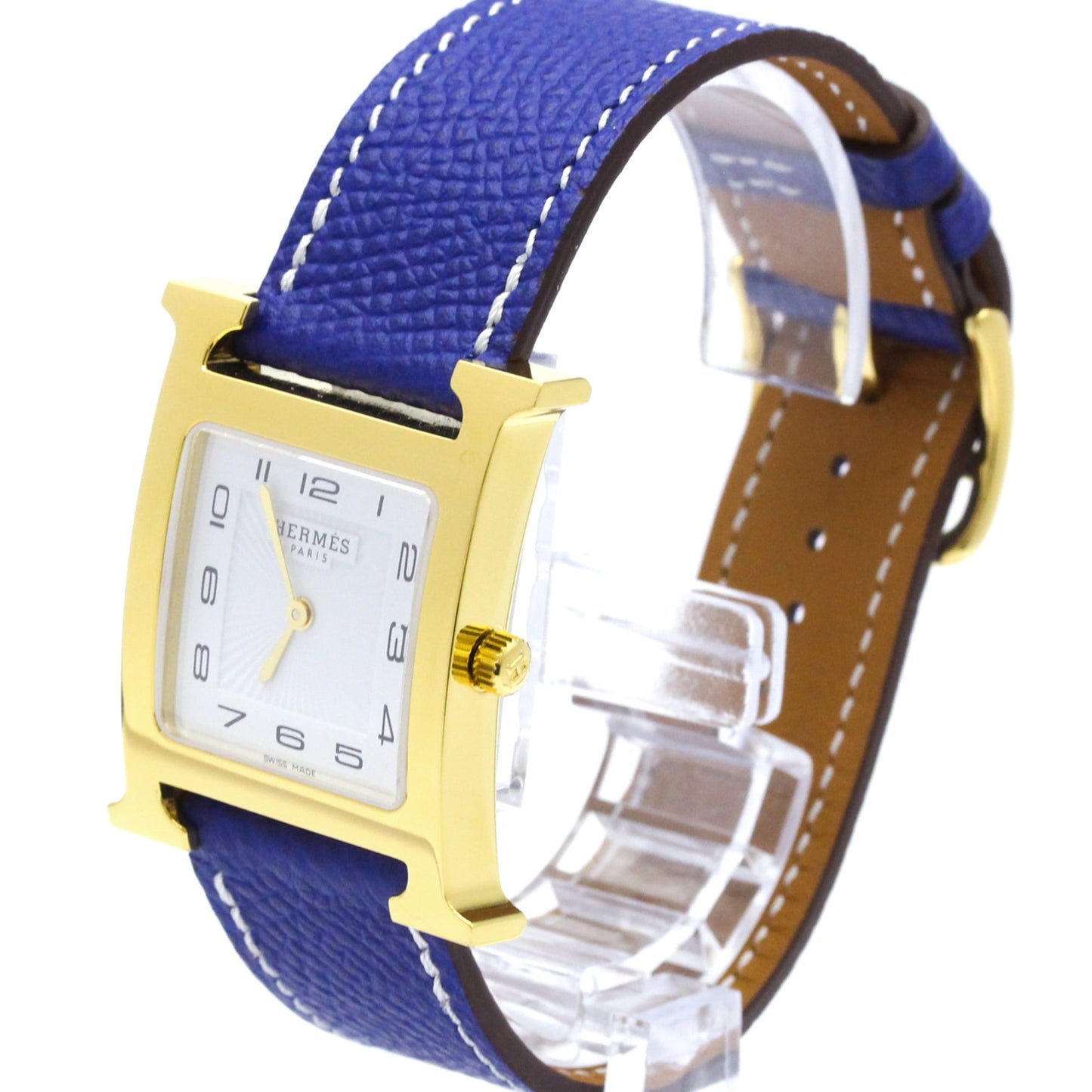 Hermès Heure H · Gold Plated · Quartz