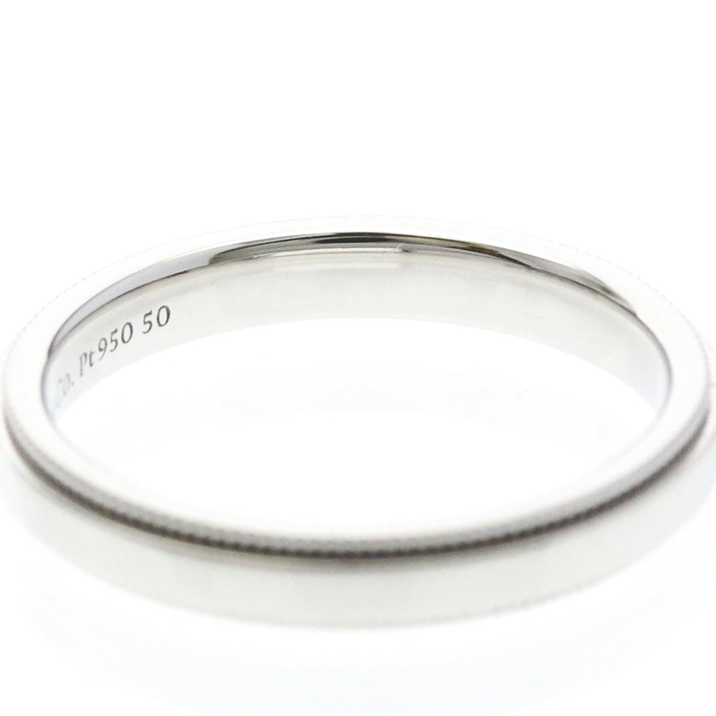 Tiffany Milgrain Band Ring · Platinum