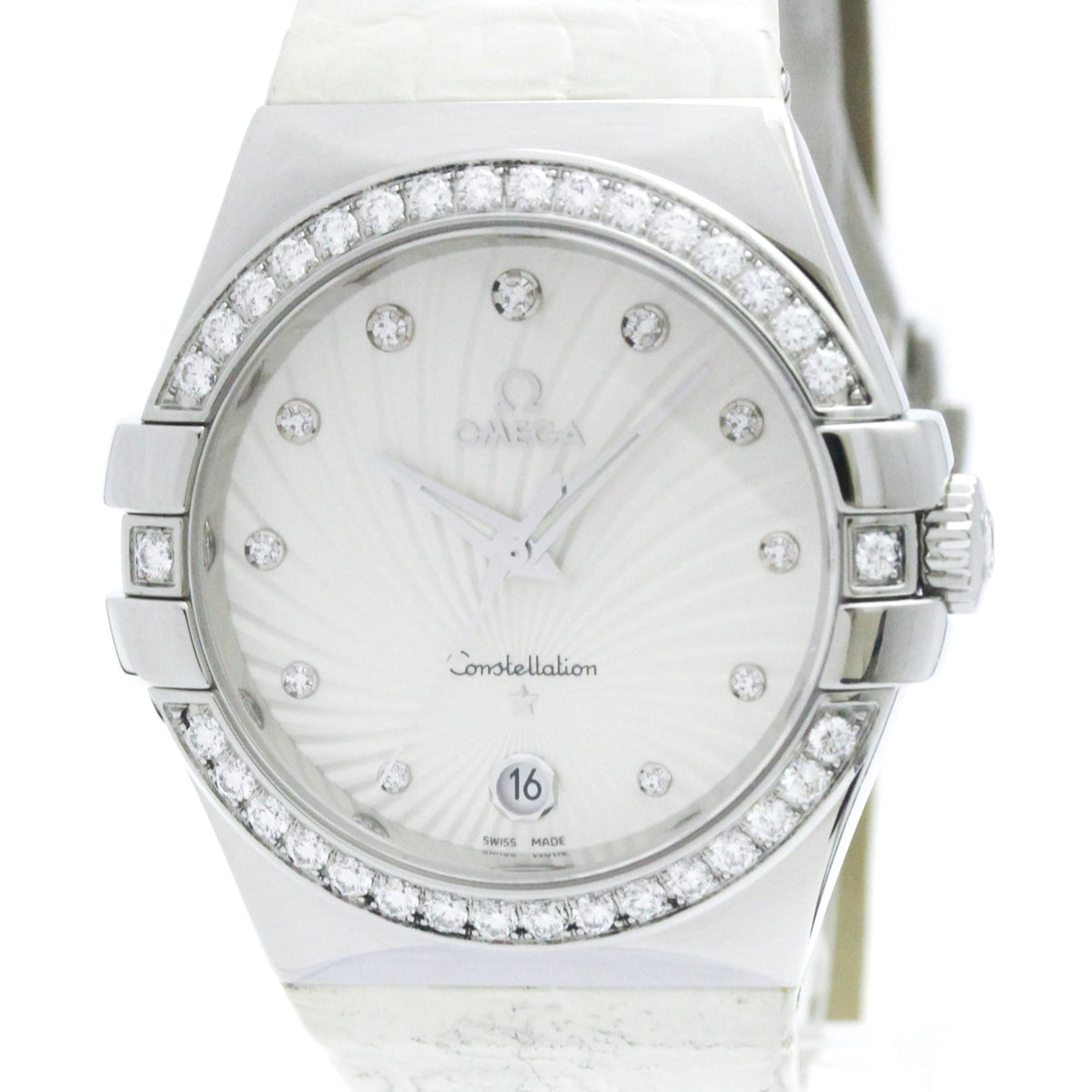 Omega Constellation · Diamond MOP · Steel